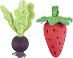 Trixie Play Ball Set Beet / Strawberry Wood / Loofah 6/9 CM
