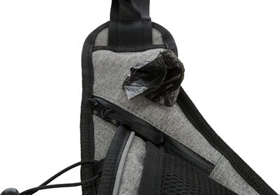 Trixie Jogging Belt With Leash Gray / Black 115-150X2 CM / 70-130X23 CM
