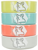 Trixie Food Bowl / Water Bowl Ceramic Strip Guinea Pig Assorted 11 CM