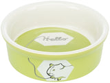 Trixie Food Bowl / Water Bowl Ceramic Strip Guinea Pig Assorted 11 CM