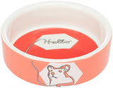 Trixie Food Bowl / Water Bowl Ceramic Strip Hamster Assorted 8 CM