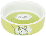 Trixie Food Bowl / Water Bowl Ceramic Strip Hamster Assorted 8 CM