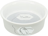 Trixie Food Bowl / Water Bowl Ceramic Strip Rabbit Assorted 11 CM