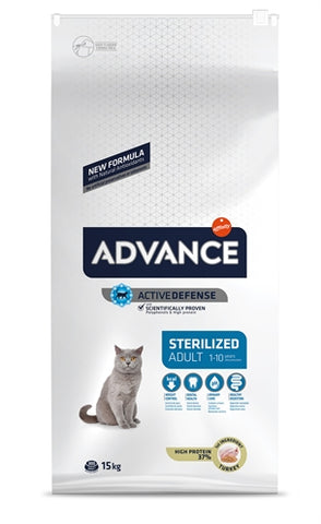 Advance Cat Sterilized Turkey / Rice 15 KG