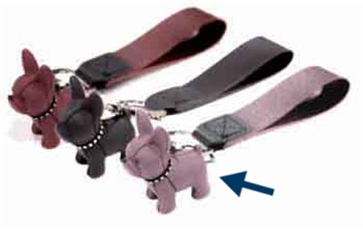 Croci Keychain Bulldog Pink 4 CM