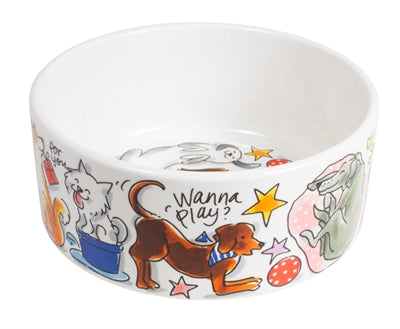 Blond Amsterdam Food Bowl Dog Love 15.5 CM