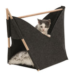 Trixie Cat Bed Tent Elise With Cushion Felt Anthracite 63X30X44 CM