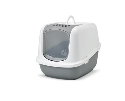 Savic Litter Box Nestor Jumbo Cold Gray / White 66.5X48.5X46.5 CM