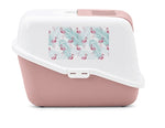 Savic Litter Box Nestor Impression Flamingo Pink / White 56X39X38.5 CM