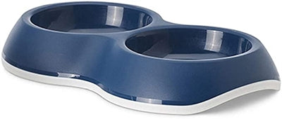 Savic Food Bowl Cat Delice Double Assorted 26X15.5X4 CM 2X200 ML