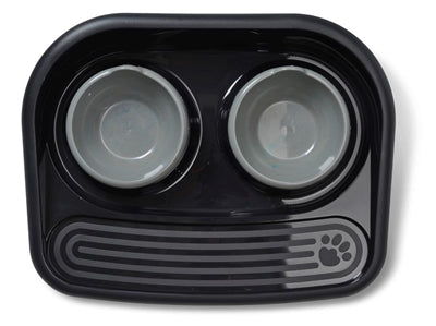 Savic Butler Feeding Station Happy Planet Black 45X36X8 CM