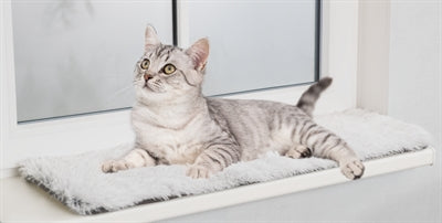 Trixie Tapis de Salon Harvey pour Rebord de fenêtre Blanc-Noir 90 x 28 cm