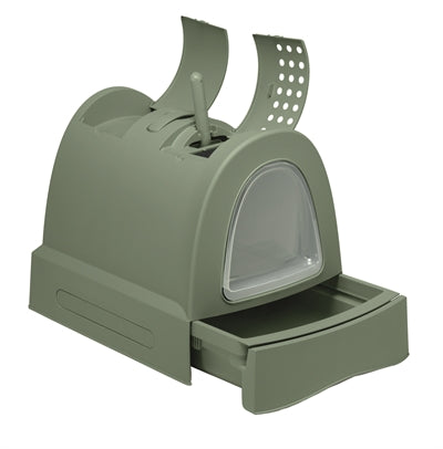 Imac Litter Box Zuma With Drawer Green 56X40X42.5 CM