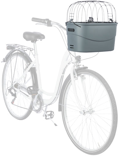Trixie Guidon Panier De Vélo Plastique Gris 42X30X39 CM JUSQU'À 5 KG