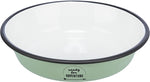 Trixie Bol à Nourriture/Eau Plat Émail/Inox Vert 12X12 CM 200 ML