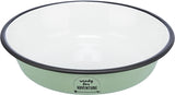 Trixie Bol à Nourriture/Eau Plat Émail/Inox Vert 12X12 CM 200 ML