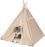 Trixie Lit pour Chat Tipi Boho Beige 55X55X65 CM