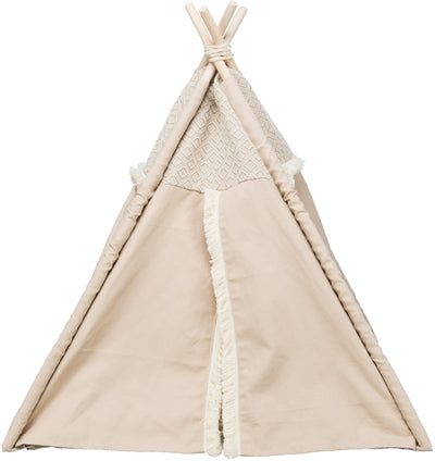 Trixie Lit pour Chat Tipi Boho Beige 55X55X65 CM