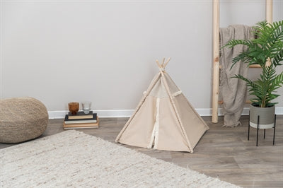 Trixie Lit pour Chat Tipi Boho Beige 55X55X65 CM