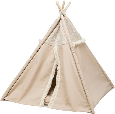 Trixie Lit pour Chat Tipi Boho Beige 55X55X65 CM