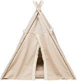 Trixie Lit pour Chat Tipi Boho Beige 55X55X65 CM