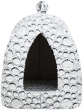 Trixie Lit pour Chat Iglo Mila Peluche Blanc / Gris 32X32X42 CM