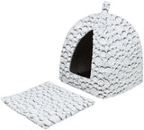 Trixie Lit pour Chat Iglo Mila Peluche Blanc / Gris 32X32X42 CM