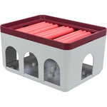 Trixie Cat Activity Rod Box Blanc / Bordeaux 20X16X12 CM