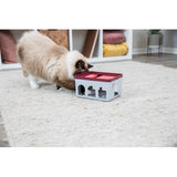 Trixie Cat Activity Rod Box Blanc / Bordeaux 20X16X12 CM