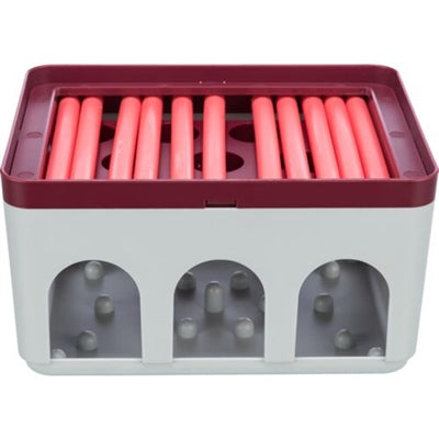 Trixie Cat Activity Rod Box Blanc / Bordeaux 20X16X12 CM