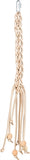 Trixie Toys Laces Leather With Wooden Beads Natural 50 CM