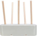 Trixie Feeding Rack Ceramic / Wood Gray 26X17X23 CM