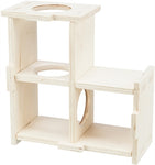 Trixie Rodent House 3 Rooms Untreated Wood Natural