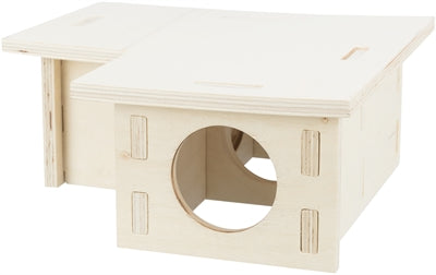 Trixie Rodent House 3 Rooms Untreated Wood Natural