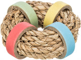 Trixie Seagrass Ring With Paper Rings Natural 8X8 CM