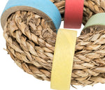 Trixie Seagrass Ring With Paper Rings Natural 8X8 CM