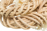 Trixie Luffaring With Rattan And Corn Leaf Ring Natural 13X13 CM