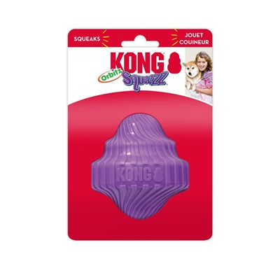 Kong Squeezz Orbitz Spin Top Assorted 11X9X11.5 CM