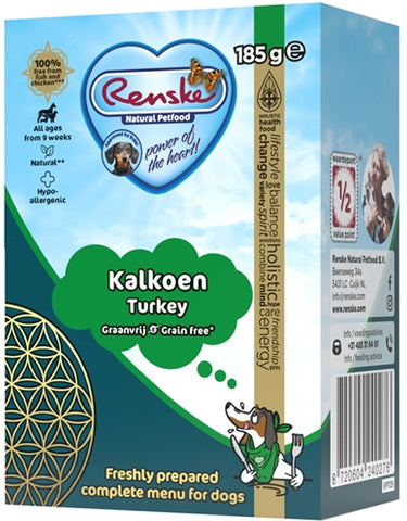 Renske Freshly Prepared Meal Turkey Grain Free 24X185 GR