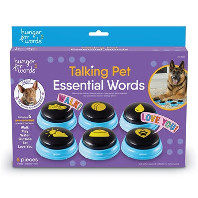 Faim de mots parlant ensemble de mots essentiels pour animaux de compagnie