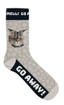 Plenty Gifts Socks Gray Cat Go Away 39-44