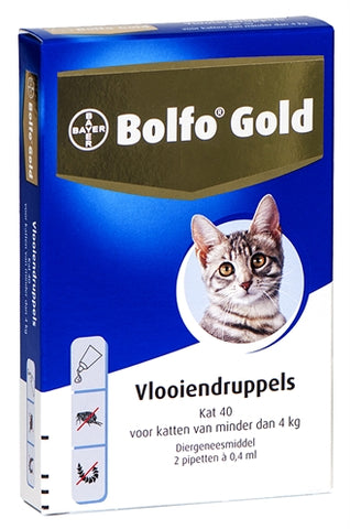Gouttes anti-puces pour chat Bolfo Gold