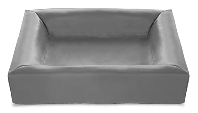 Housse de panier pour chien en simili cuir Bia Bed gris