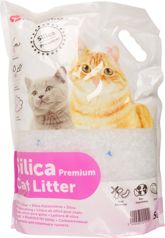 Flamingo - Kattenbakvulling Silica Premium 5L