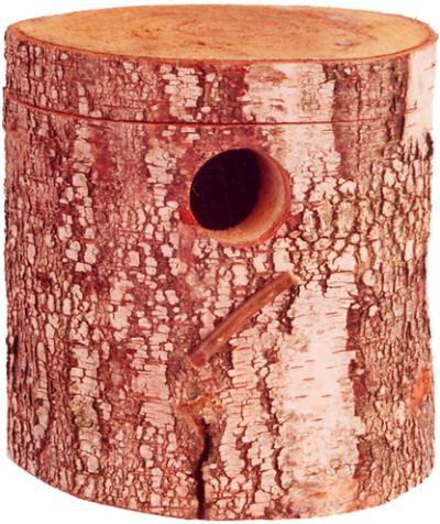 Unbranded Breeding Block Birch Wood Parakeet 15X17X20 CM