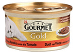 Gourmet Gold Cassolettes Duo De Viandes En Sauce Aux Tomates 85 GR (24 pièces)