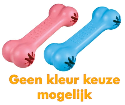 Kong Puppy Goodie Bone Pink Or Blue Assorted 13X5X3 CM