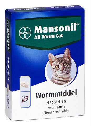 Mansonil Cat tous les comprimés de vers