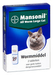 Mansonil Big Cat tous les comprimés de vers 2 PCS