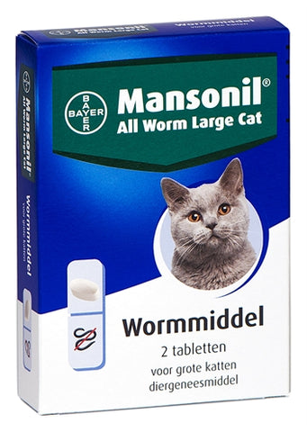 Mansonil Big Cat All Worm Tablets 2 ST